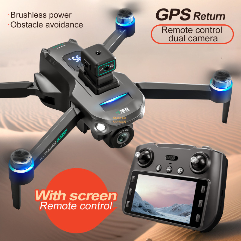 8k câmera dupla 5g wifi fpv co - Drone Beacon Light avaliação e preço