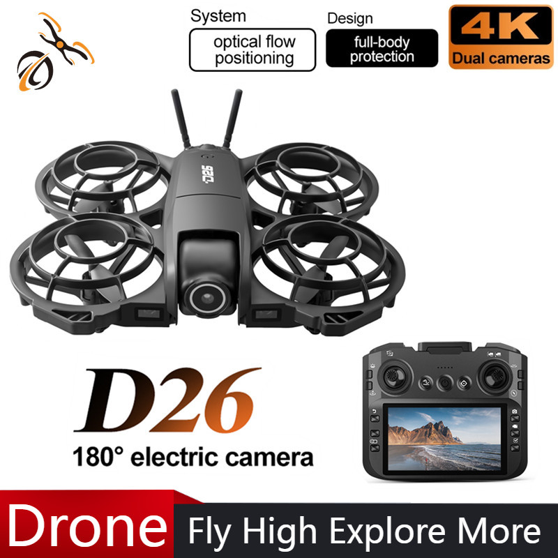 Drone D26 4K Aéreo HD 180 °    - Drone Battery Adapter avaliação e preço