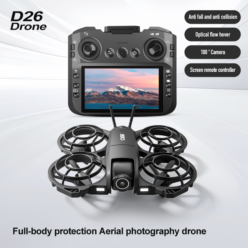 Drone D26 4K Aéreo HD 180 °    - Drone Battery Adapter avaliação e preço